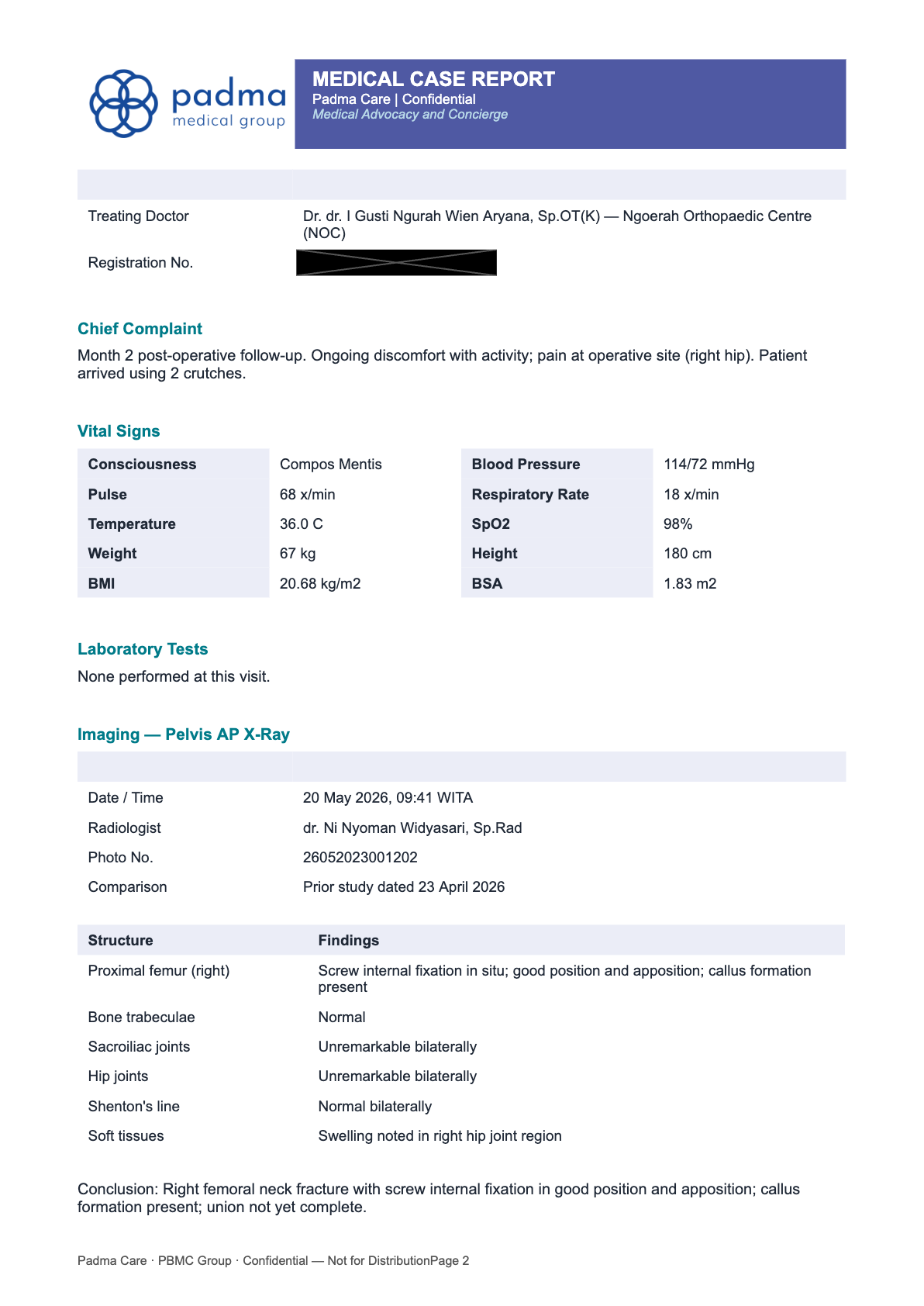 MSR: findings & imaging tables